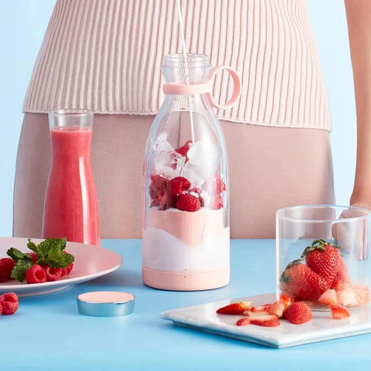 Galynora Mini Blender USB Recarregável | 6 Lâminas | 4 Cores