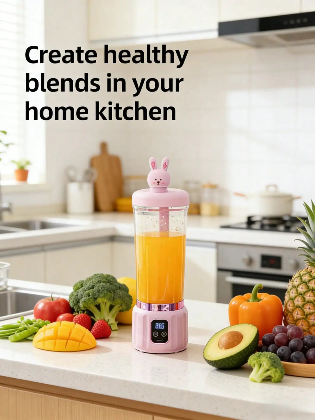 Galynora Blender Portátil USB | 6 Lâminas | 350ml