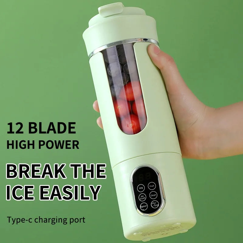 Galynora Portable Blender 530ml | 12 Blades | USB